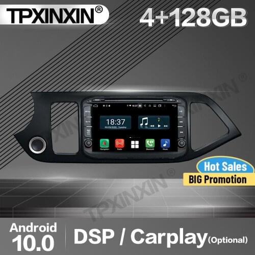 128G Carplay Car Radio 2 Din Stereo Receiver Android 10 For Kia Morning 2011 2012 2013 2014 2015 2016 GPS Player Audio Head Unit