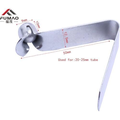 Manufacture galvanized tube snap lock , single head Spring button clip used for 20-25mm tube