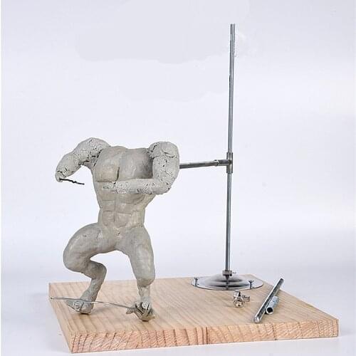 Clay plastic fixed bracket hand-made sculpture support skeleton carved clay support wooden board set pottery tools clay tools