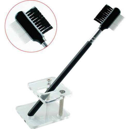 Dual-purpose Dual-head Eyelash Eyebrow Makeup Brushes Comb Black Makeup Mascara Guide Applicator Cosmetic Makeup Tool