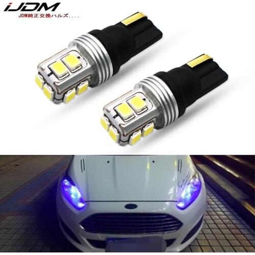 IJDM Canbus T10 LED 168 194 W5W LED 12V White Red Clearance Parking Light Wedge Light For Ford focus fiesta mondeo ecosport kuga