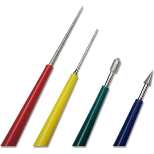 4Pcs Bead Hole Enlarger Tool Set Diamond Pearl Glass Beads Reamer Jewelry Tools