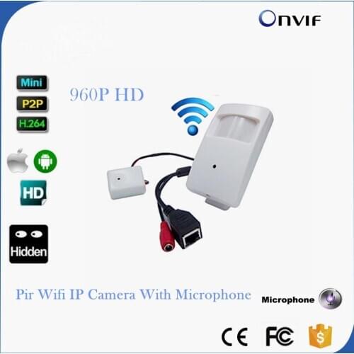 WIFI Mini IP Camera With WIFI Port Covert Camera Motion Detector HD 960P PIR Wireless IP Camera P2P Function Security CAMERA