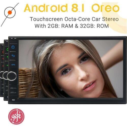 Car Radio Stereo Upgraded Version!! Android 8.1 Oreo 2GB+ 32GB Car Stereo Radio Octa Core with Bluetooth GPS Navigation Wifi