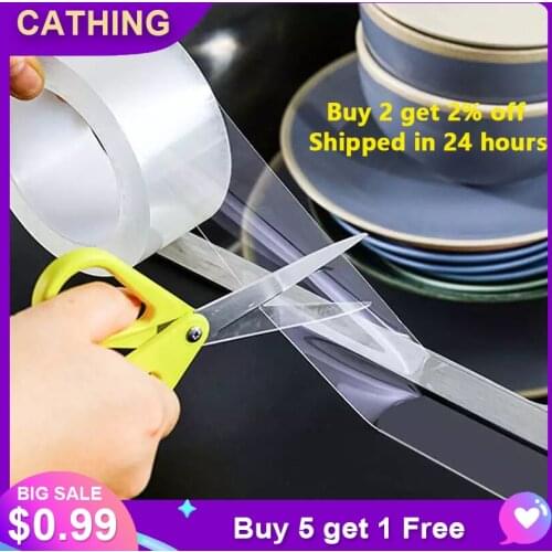 Single-sided Tape Bathroom Kitchen Shower Toilet Crevice Mildew Proofing And Oil Proof Sink Bath Sealing Adhesive Nano Tape