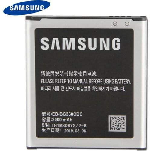 Original Replacement Phone Battery EB-BG360CBC For Samsung GALAXY CORE Prime G3608 G3609 G3606 EB-BG360BBE/CBE/CBU/CBZ 2000mAh