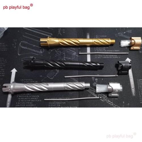 PB Playful bag Outdoor sports gel ball gun MC thread casing twist tube decoration 14 reverse teeth toy accessories PG12