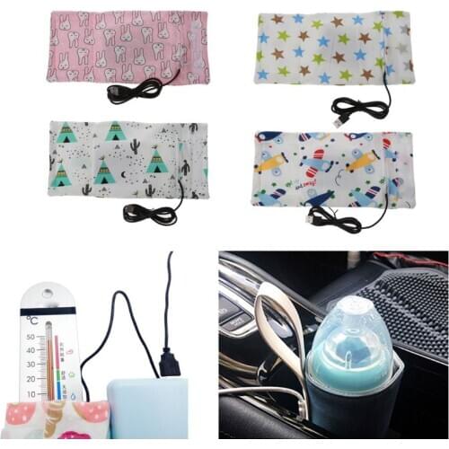 Portable USB Milk Water Warmer Travel Stroller Insulated Bag Baby Nursing Bottle Heater Infant Food Milk Outdoor Cup