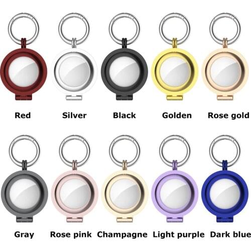 Durable Tracker Protective Case Zinc Alloy Metal Smooth Positioning Anti-Lost Device Cover for Air Tags Tracker