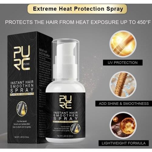 PURC 50ml Morocco Argan Oil Hair Care Spray Smooth for Hair Damaged Repair Hair Scalp Care Hair Product Essentials for Women