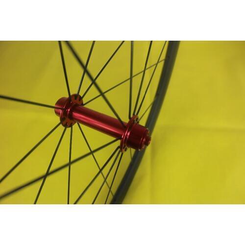 SALE 38mm tubular 38T carbon road bike front wheel UD 3K 12K matte glossy 16 18 20 24 holes Powerway R13 front hub 25mm width
