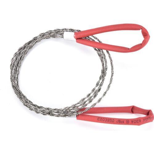 Manual Hand Steel Rope Chain Saw Practical Portable Emergency Survival Gear Steel Wire Kits Travel ToolsOutdoor Camping Hiking