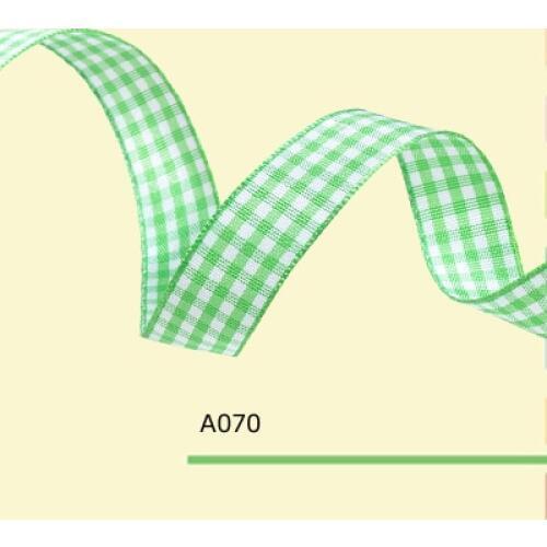 1/2" Inch 12 mm or 1.2 mm Scottish gingham ribbon