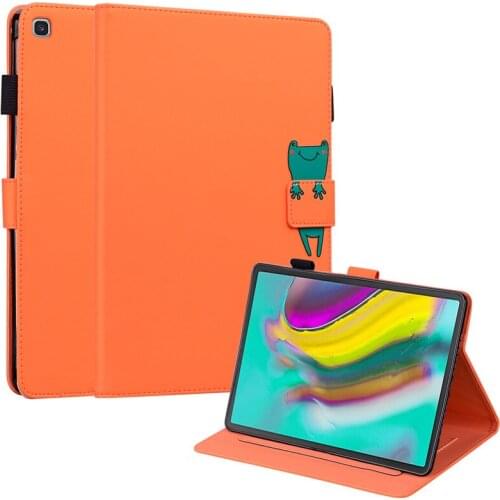 SM-T720 SM-T725 Cover Cartoon PU Tablet For Funda Samsung Galaxy Tab S5E Case 10.5 2019 T720 T725 Caqa Stand Fold Coque Case Pen