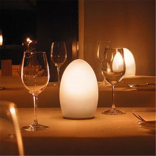 CORELESS 16 COLORS CHANGING Egg Shape RGB LED Night Lights Rechargeable Indoor Outdoor Home Garden Bar KTV Dining Table Lamp