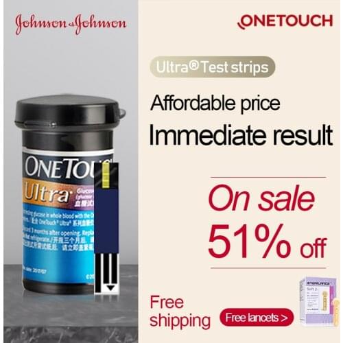 One Touch Ultra Blood Glucose Test Strips 25/50/100pcs Diabetes Tester Blood Sugar Detection Glucometer