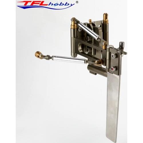 TFL Hobby Aluminum One-Side Built Up Rudder fit 6.35mm 1/4 Shaft for RC Gas Boat
