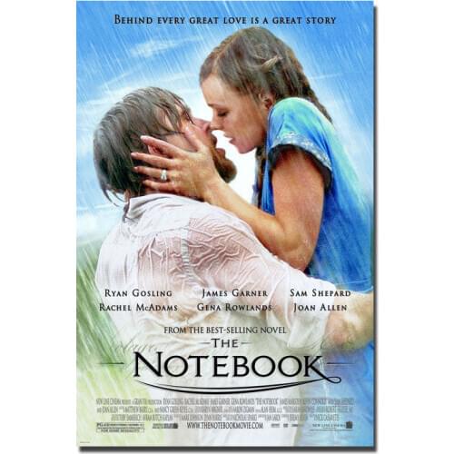 The Notebook Fabric Movie Silk Fabric Wall Poster Art Decor Sticker Bright