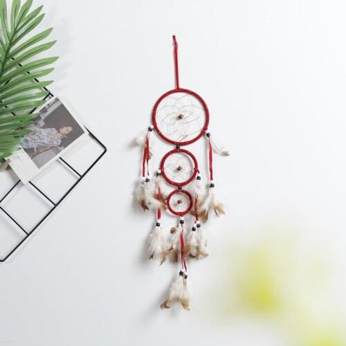 Dream catcher ornaments creative home ornaments European and American feather ornaments Indian dream catcher ornaments pendant
