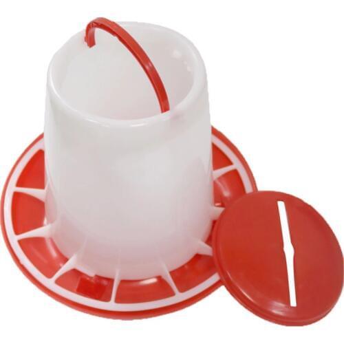 6.2 kg Chicken rearing tool Pheasant Feeding bucket Red manger Free shipping