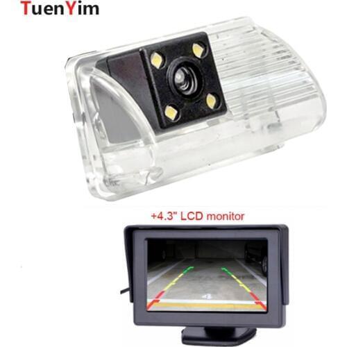 Waterproof Car Parking Reversing Back Rear View Camera For Toyota Corolla E120/For BYD F3//For Lifan 620 with 4.3" LCD monitor
