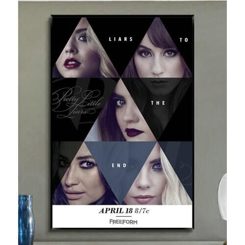 W330 Pretty Little Liars TV Series Final Season 7 Trend Beautiful Fashion Silk Fabric Wall Poster Art Decor Sticker Bright
