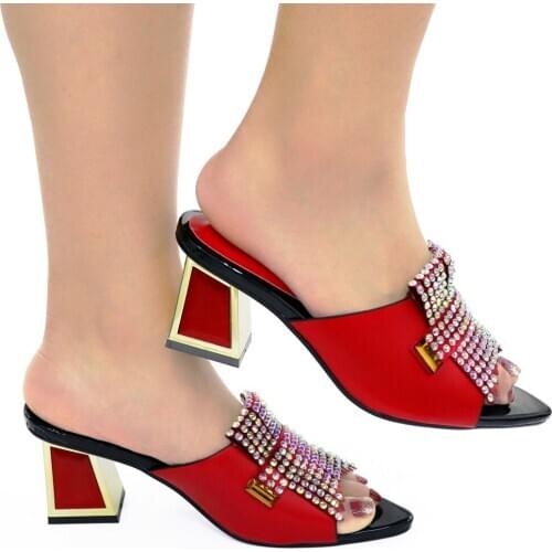 Doershow Free shipping fashionable nice looking African ladies slippers !Sandals series ! HDG1-19