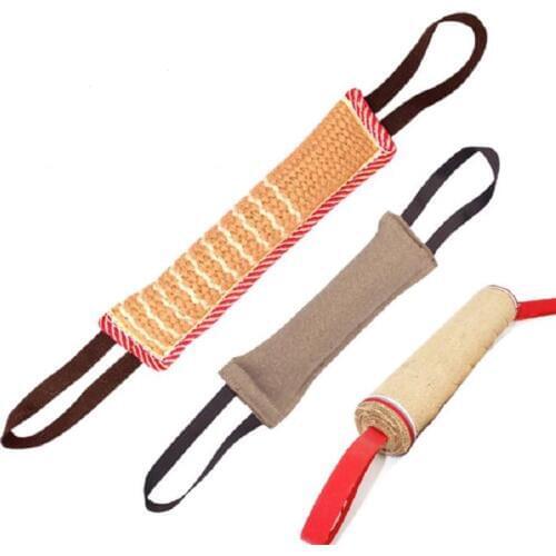 1 Pc Dog Tug Toy Bite Pillow Strong Pull Toy Dog Training with 2 Rope Handle Bite Tooth Cleaning Toy zabawki dla psa LBShipping