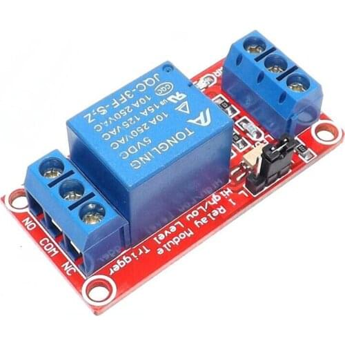 10PCS 1 Channel 5V Relay Module Board Shield With Optocoupler Support High And Low Level Trigger For Arduino