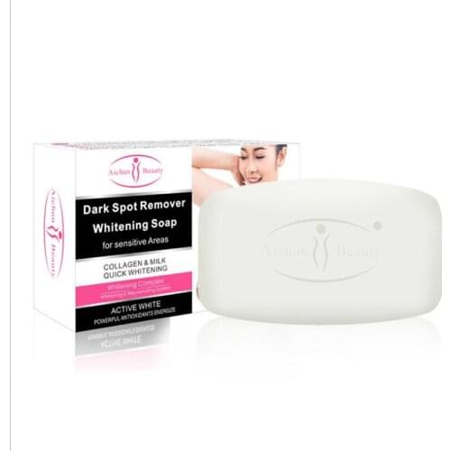 12pcs/pack Aichun Beauty body skin care areola labia melanin desalinated red milk whitening handmade soap