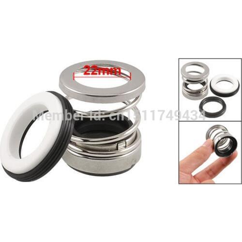 22mm Spring Rubber Bellows Rotary Water Pump Mechanical Seal BIA-22 2pcs