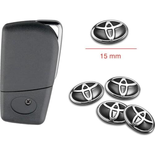 5/10Pcs Car Remote Key Logo Stickers Accessories For Toyota Corolla Yaris Aygo Prius RAV4 CHR Camry Auris Avensis Avalon Verso