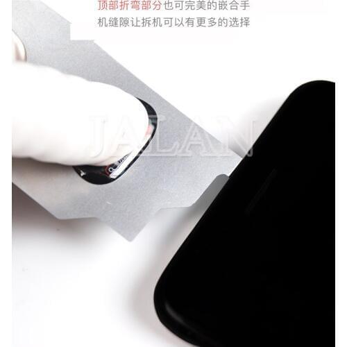 5pcs disassemble card phone open tool Super Thin Flexible steel perfectly embedded separating lcd not damage the screen