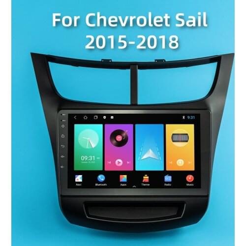 For Chevrolet Sail 2015 2016 2017 2018 2 Din Car Radio Android 8.1 9 Inch Touch Screen GPS Navigation Multimedia Player Headunit