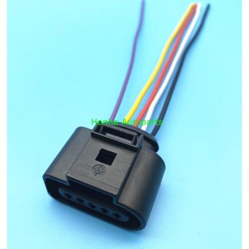 Free shipping 1J0973705 1J0 973 705 5 Pin 1.5mm VAG Air Flow Meter Wire Connector Wire Harness,the wire is 15cm and 18AWG