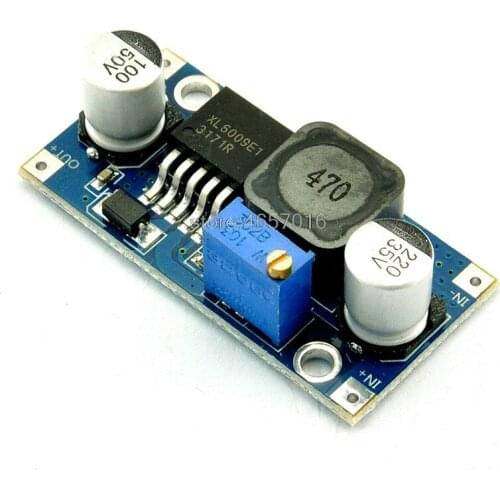 Free shipping XL6009 DC-DC Booster module Power supply module output is adjustable Super LM2577 step-up module