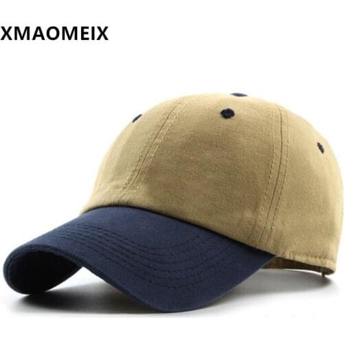 XMAOMEIX New Fashion Stitching Baseball Caps For Men And Women 100% Cotton Sports Cap Snapback Cap Adjustable Size Couple Hat