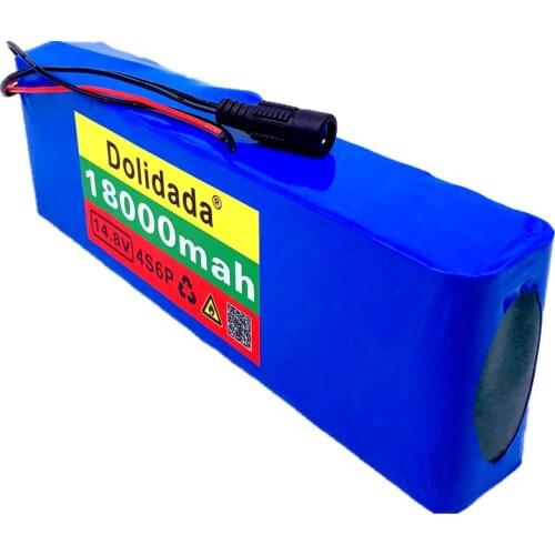 Dolidada 14.8V 18Ah 4s6p 18650 li-iom battery pack night fishing lamp heater miners amplifier batteries with BMS