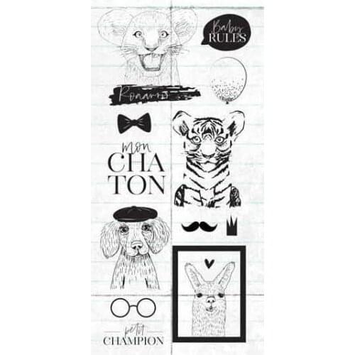 French transparent Clear Silicone Stamp/Seal for DIY scrapbooking/photo album Decorative clear stamp sheets B0612