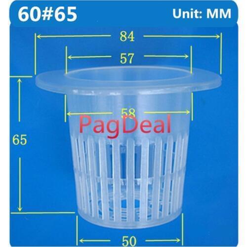 30pcs 60# Hydroponics Nursery Pot Sponge Cup Hydroponic Aeroponic Agriculture Plant Grow Net Basket Soilless Seedling Mesh Pots