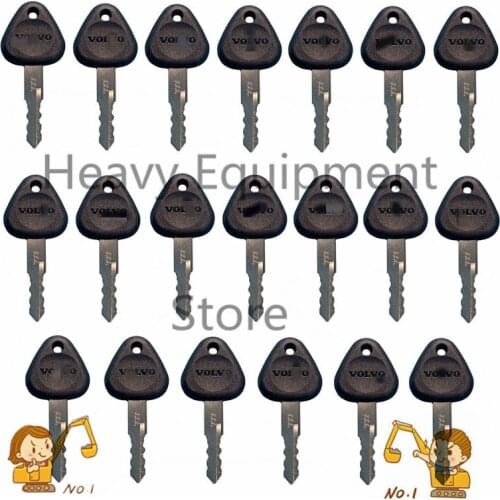 For Volvo 777 Excavator Key (Set Of 20) Grader Dozer Volvo Dumper Free Shipping
