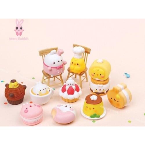 Blind Box Toys MOLANG Bunny and Chick Series Blind Box Korea Guess Bag Blind Bag Toy Anime Figures Cute Model Doll Free Shipping