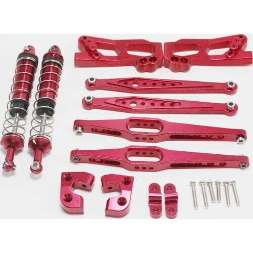 For Wltoys 12428 12423 12428-A/B/C RC Car Spare parts Upgrade metal rear axle main beam vulnerability kit