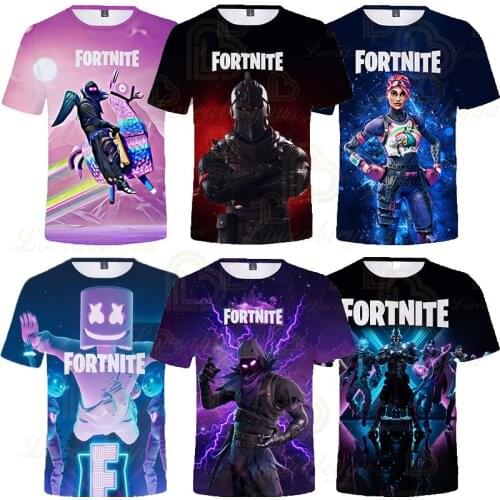 Summer Tee Game Fortnite 3D Print Men Women Children T Shirt Boy Girl Kids Cool T-shirt Tops Short Sleeve Fashion Clothing