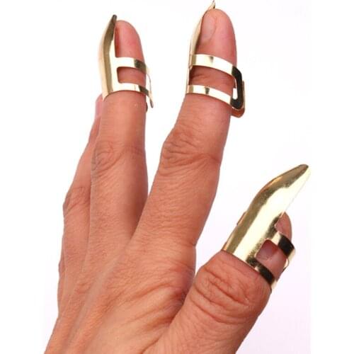 6 PCS Guitar Metal Finger Picks Index Finger Cover Stainless Steel Fingers Protective Accessories QW