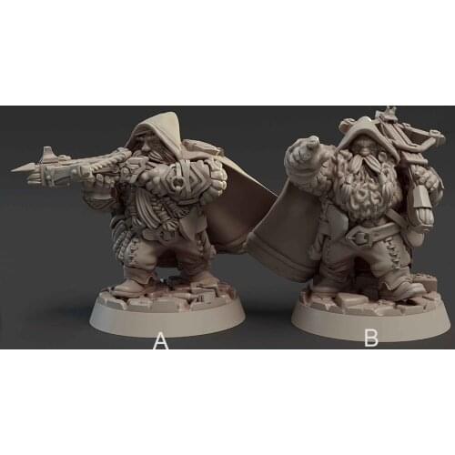 56mm Resin Model Dwarf Dwarves Hunter Figure Unpainted No Color RW-170