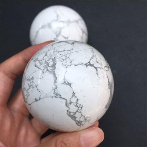 Natural howlite sphere quartz crystal balls sphere polished healing crystal stone ball for decoration