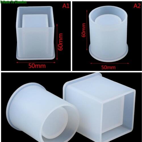 Silicone Mold Dried Flower Resin Decorative Craft Designer DIY Storage Pen Holder Mould Candle Mold Epoxy Resin Concrete Molds