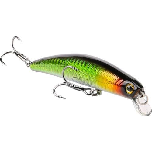 SK025 Minnow Fishing Baits 1PC 10CM 11G 2PCS Hooks 3D Eyes Sinking 0-0.5M Wobbler Fishing Lures Artificial Lure
