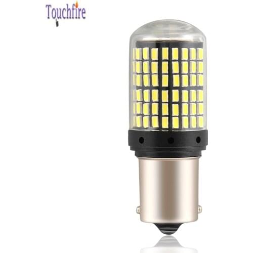 1PCS LED 1156 P21W BA15S PY21W BAU15S CanBus No Error Car Bulb 2400Lm Turn Signal Reverse Day Light 3014SMD White Red Amber 12V